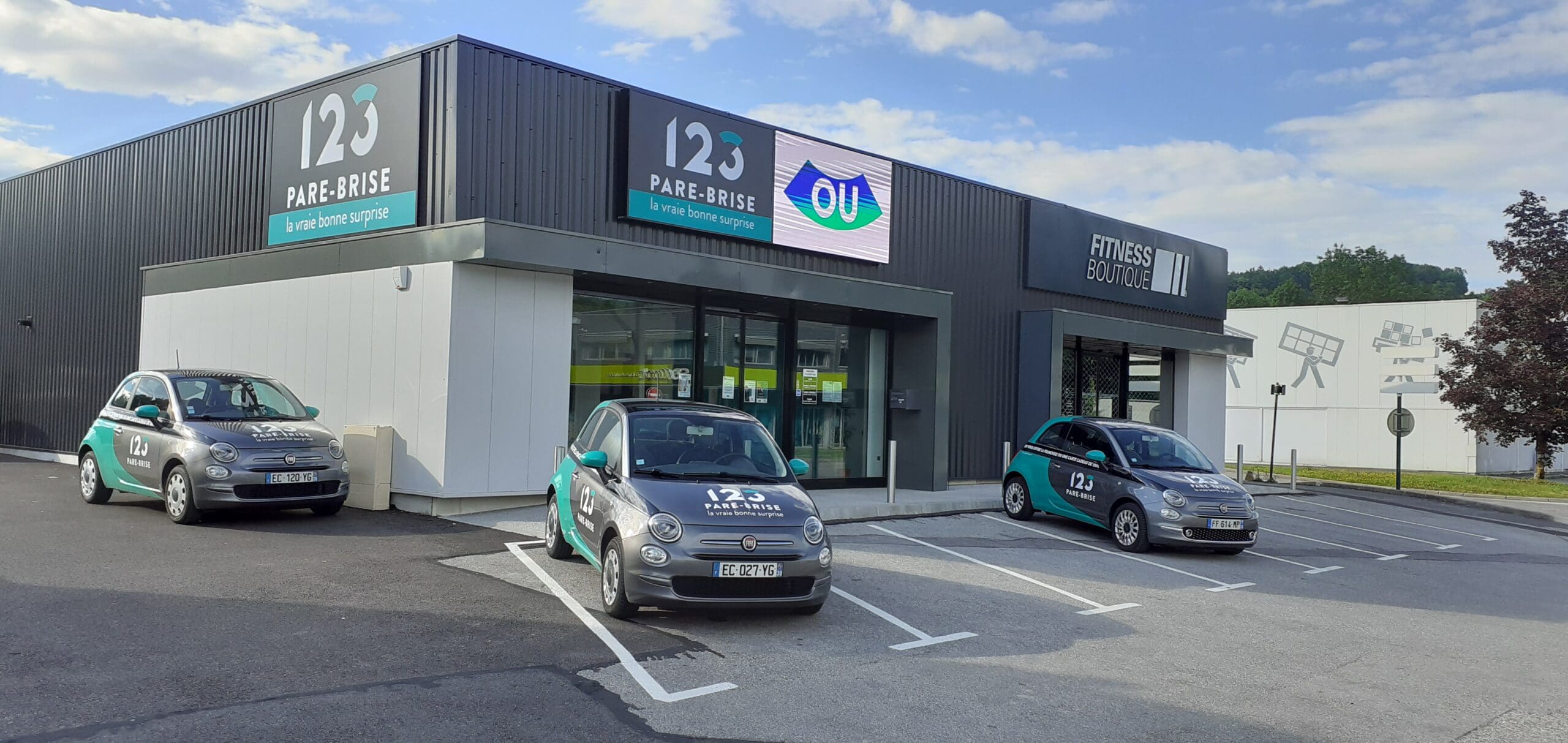 Façade de l'agence 123 Pare-Brise Annecy