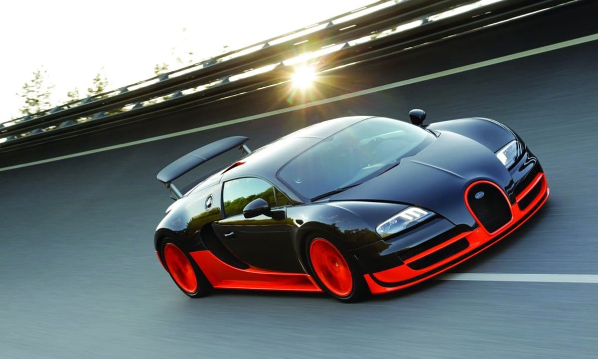 La Bugatti Veyron super sport, élue voiture la plus rapide en 2018.