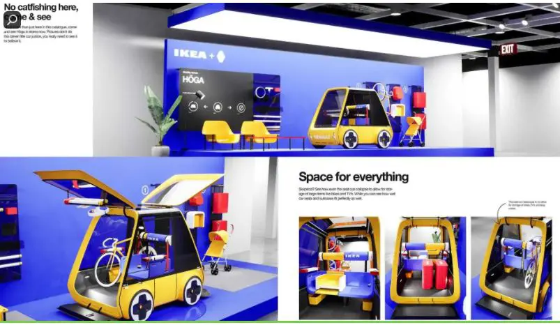 Concept de la voiture électrique en kit IKEA
