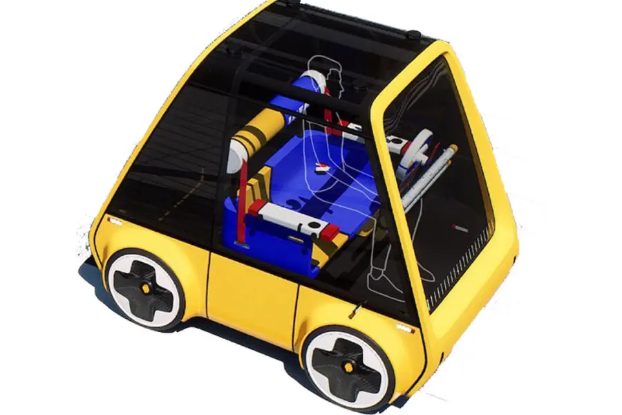 Le concept de la voiture électrique à monter en kit par IKEA