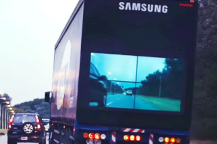Le camion intelligent de Samsung appelé Safety Truck