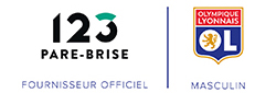 Logo 123 Pare-Brise fournisseur officiel de l'Olympique lyonnais