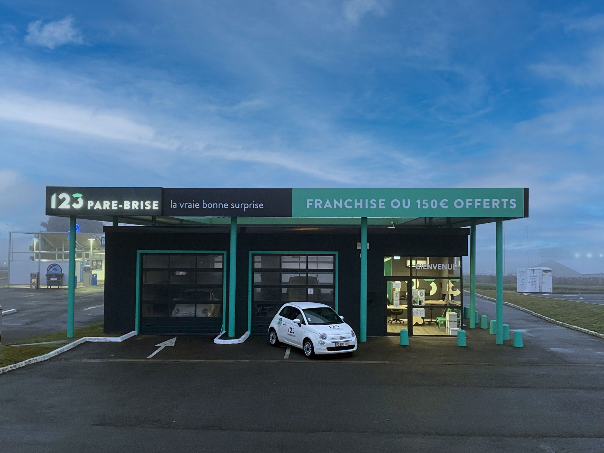 Agence 123 Pare Brise Nevers extérieur