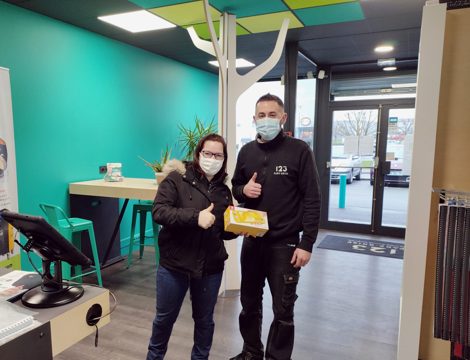 Agence 123 Pare Brise Cambrai cliente switch