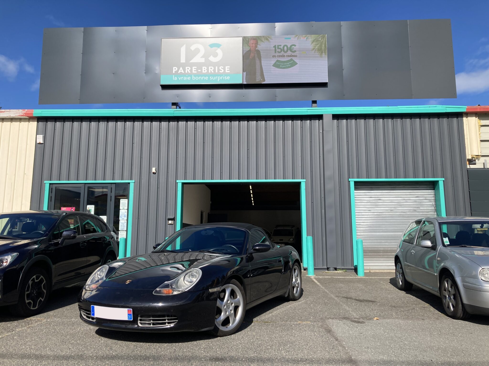 Porsche réalisée à l'agence 123 Pare-Brise Firminy