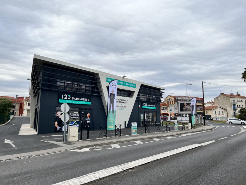 123parebrise-perpignan-sud-agence Agence 123 Pare Brise Perpignan sud agence extérieur
