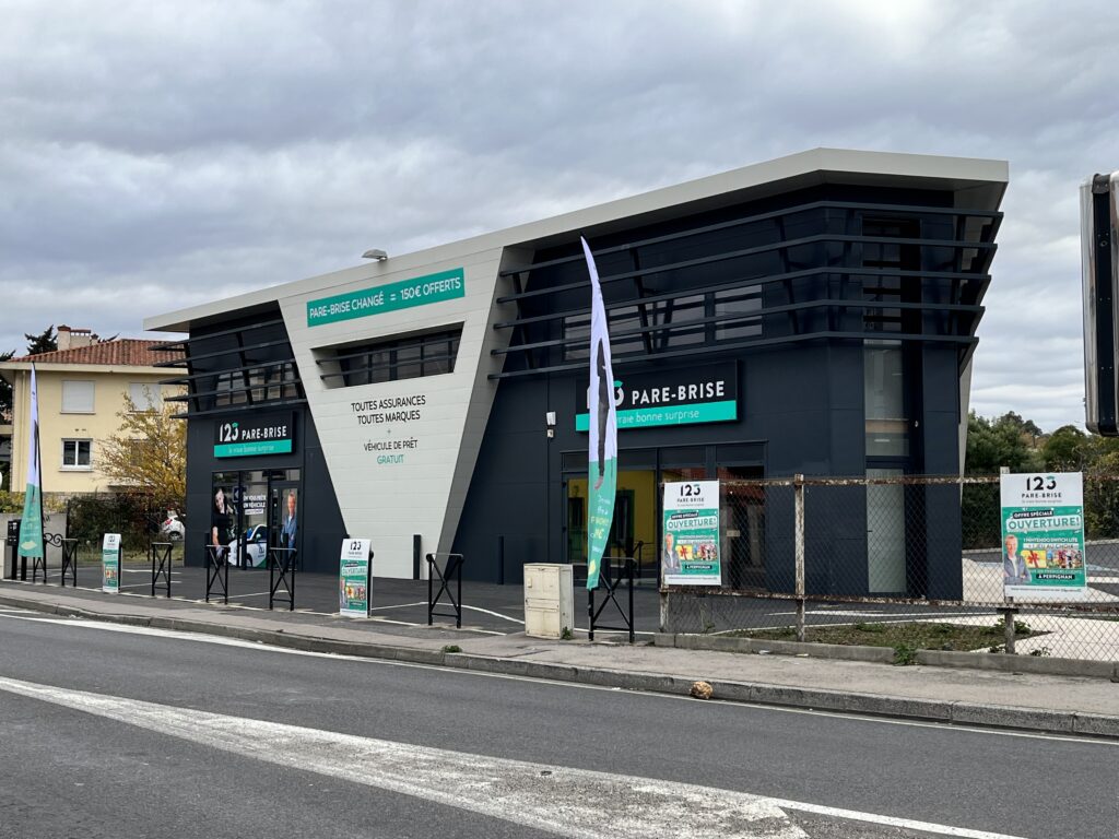 123parebrise-perpignan-sud-façade Agence 123 Pare Brise Perpignan sud façade