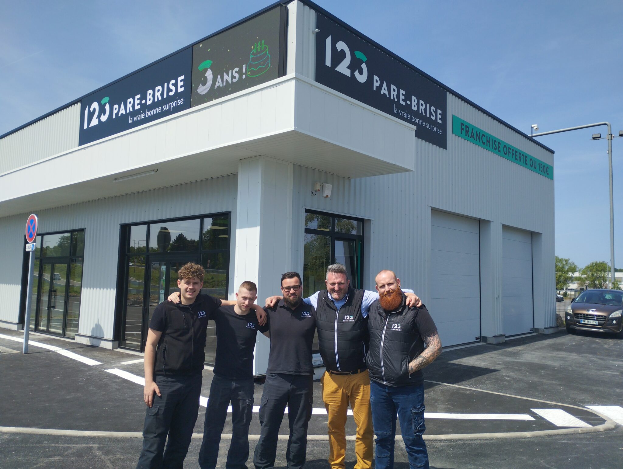 Agence 123 Pare-Brise Valenciennes Petite-Forêt dévanture