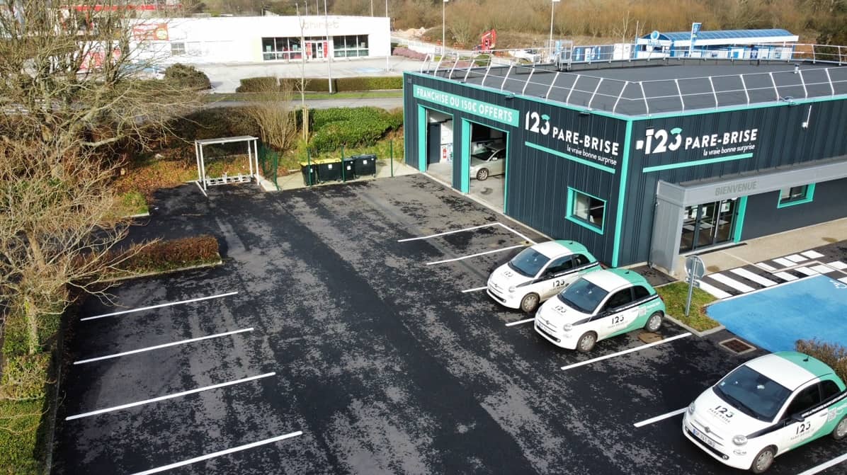 Agence 123 Pare-Brise Cherbourg vue aérienne