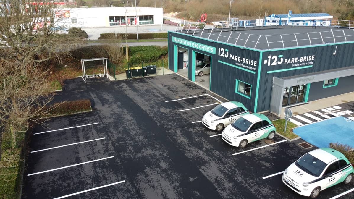 Agence 123 Pare-Brise Cherbourg vue aérienne