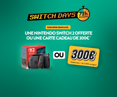 Switch 2 offerte pare-brise