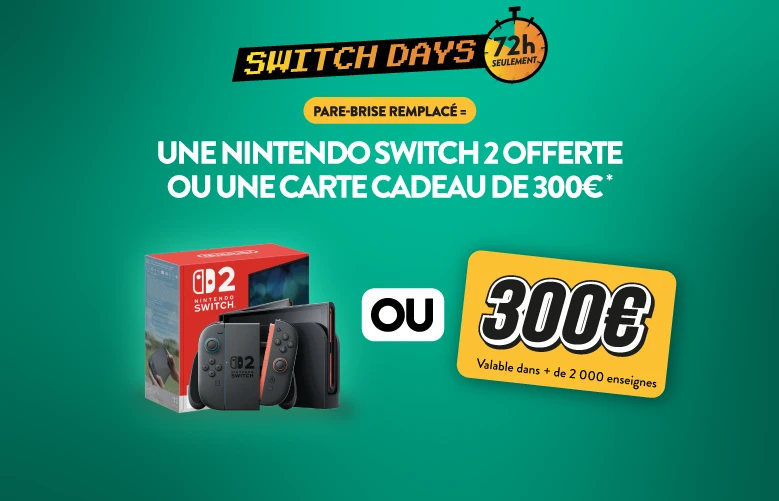 Switch 2 offerte pare-brise